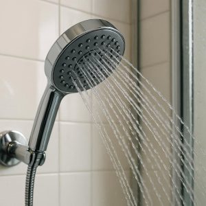 High Pressure Handheld Shower Head with 5 Spray Modes Chrome Finish