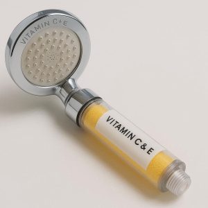 Filtered Shower Head with Vitamin C and E Cartridge for Skin and Hair