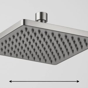 Modern Square Rainfall Shower Head 10 Inch with Anti Clog Nozzles